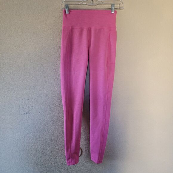 Sweaty Betty Womens Super Sculpt Full Length Legging Size 4 - 6 Pink Side Pocket - Picture 1 of 8